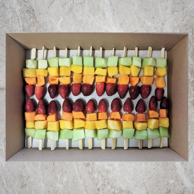 Rainbow Fruit Sticks Platter